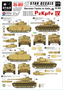 Star Decals. 1/35 35-857 Pzkpfv IV en Italia 35-857