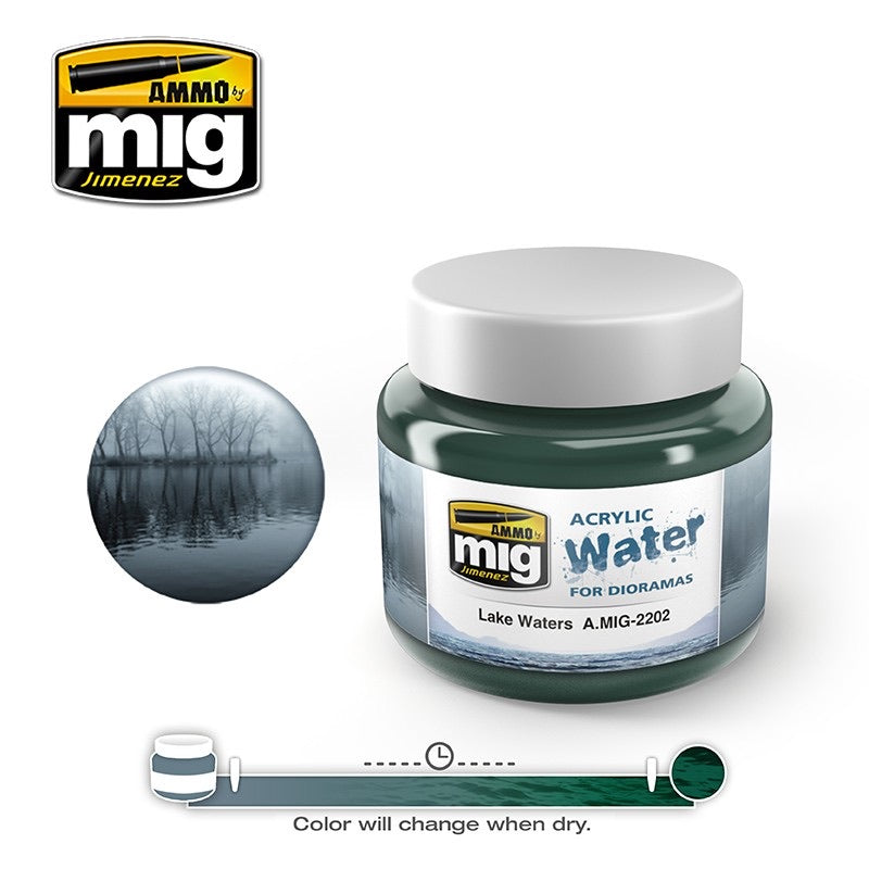 ACRYLIC WATER Ammo by MiG Lake Waters
