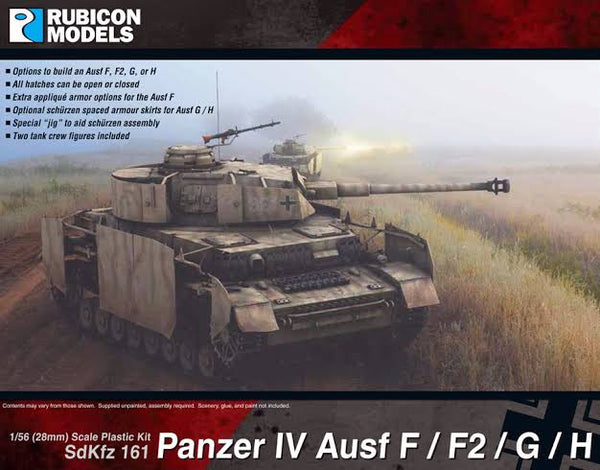 Rubicon Models 1/56 Panzer IV Ausf. F/F2/G/H