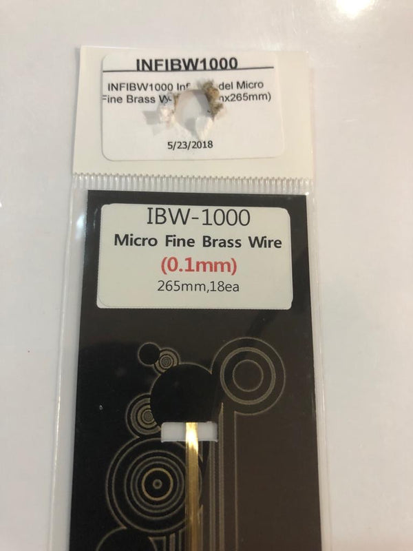 Tiges en laiton INFINI / Fil en laiton IBW1000 .1mm