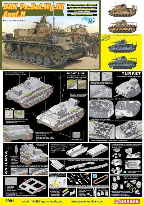 Dragon 1/35 DAK Pz.Bef.Wg. III. Ausf H