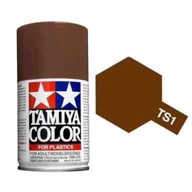 Tamiya spray 100ml. TS-1 Red Brown