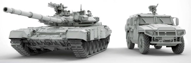 ZUYATA 1/48 T-90 &amp; Tigre Gaz-233014