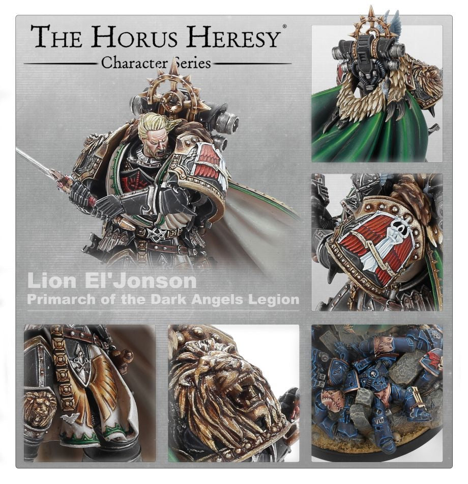 HORUS HERESY: Lion El Jonson. Primarch of the Dark Angels.