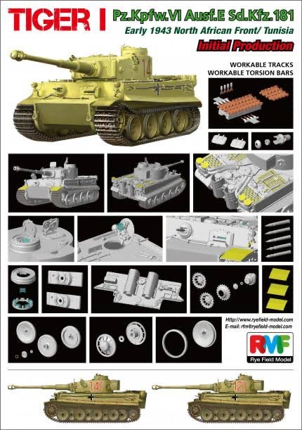 Tigre I début Front Nord Africain/Tunisie 1/35