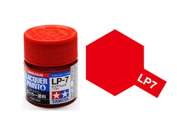 TAM82107 Tamiya Lacquer Paint Pure Red LP-07 10ml