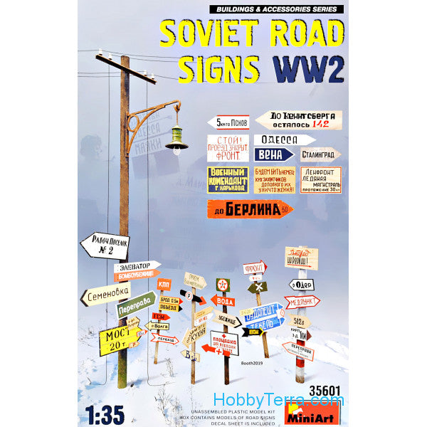 SIGNALISATIONS ROUTIERS SOVIÉTIQUES WWII 1:35 MINI ART
