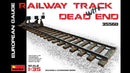 Miniart 1/35 35568 Railroad Track with Dead End - European Gauge