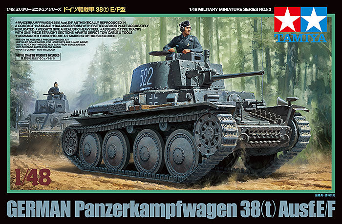 Tamiya 1/48 German Panzerkampfwagen 38(t) Ausf.E/F