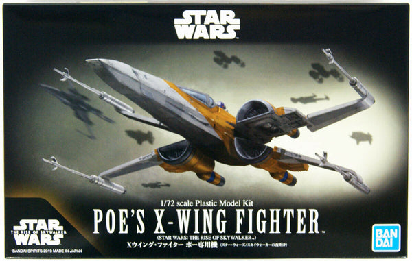 Bandai 1/72 Kit de modèle en plastique Poe's X-Wing Fighter de Bandai, Star Wars : Épisode IX