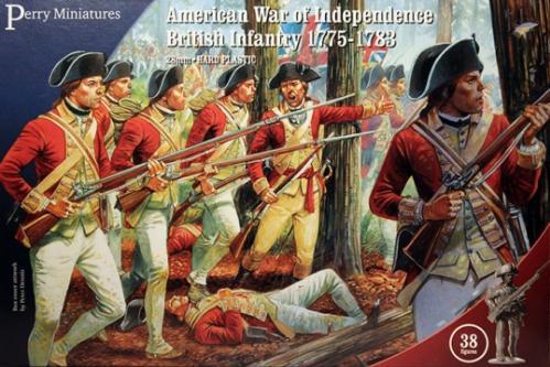 28 mm Révolution américaine : infanterie (britannique), 1775-1783