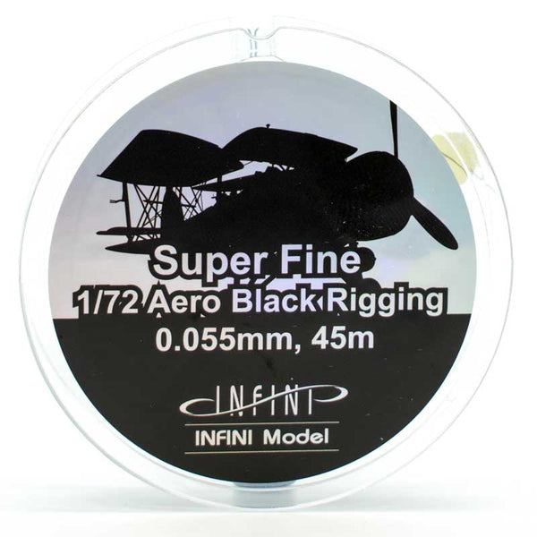 Infini Model Fine 1/72 Aero Câble élastique de gréement noir pour antennes