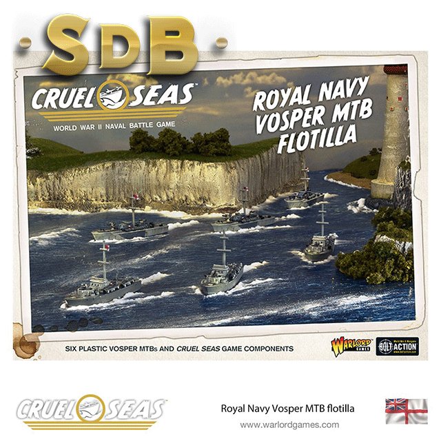 Cruel Seas : Flottille VTT Vosper de la Royal Navy