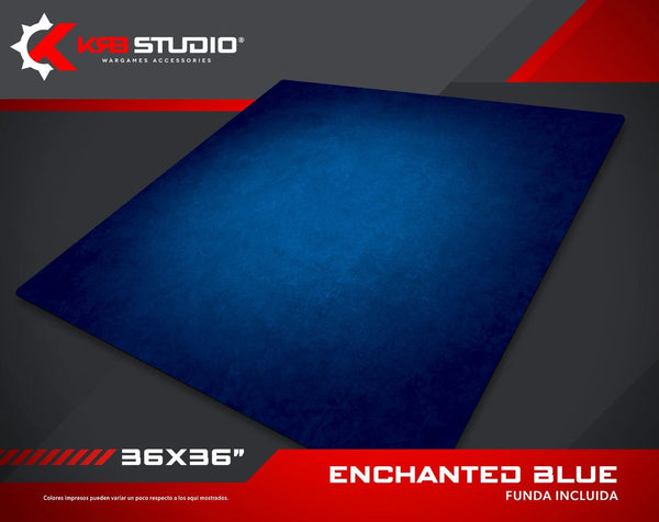 KRB Studio: Tapis Bleu Enchanté 36''x36''