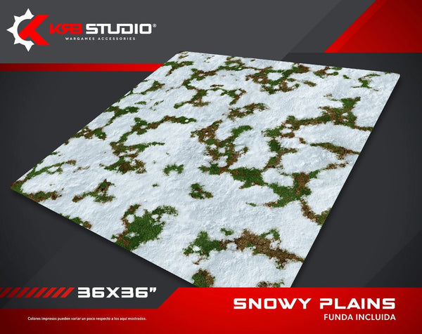 KRB Studio: Snowy Plains Mat 36''x36''