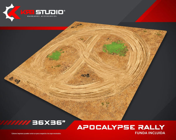 KRB Studio: Tapis Rallye Apocalypse 36''x36''