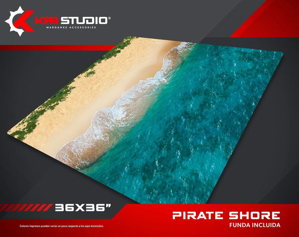 KRB Studio : Tapis de rivage Pirate 36''x36''