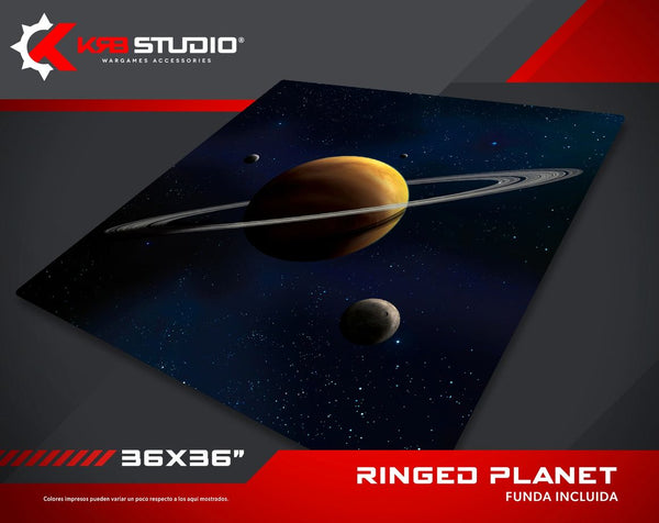 KRB Studio : Tapis planète annelé 36''x36''