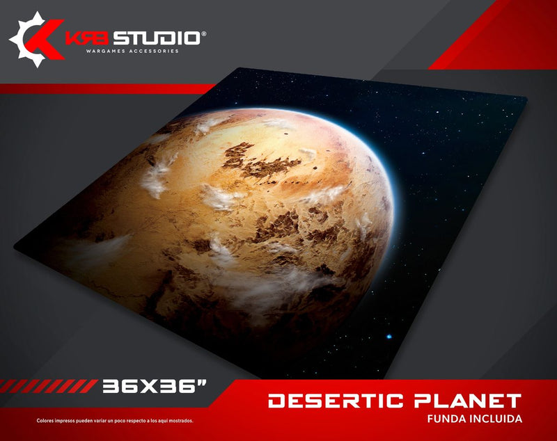 KRB Studio : Tapis Planète Désertique 36''x36''