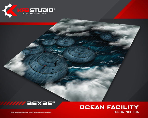 KRB Studio : Tapis d'installation océanique 36"x36"