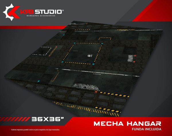 KRB Studio : Tapis de hangar Mecha 36"x36"