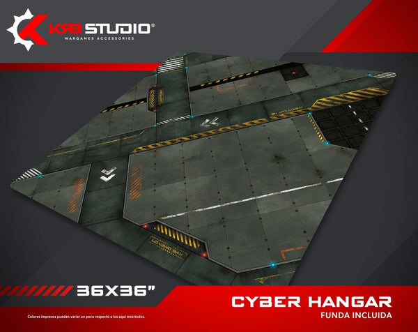 KRB Studio : Tapis Cyber ​​​​Hangar 36"x36"