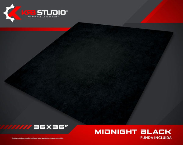 KRB Studio: Midnight Black Mat 36''x36''