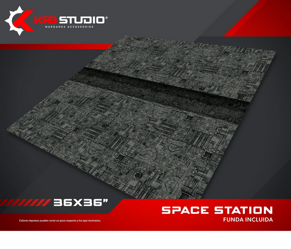 KRB Studio : Tapis Station Spatiale 36''x36''