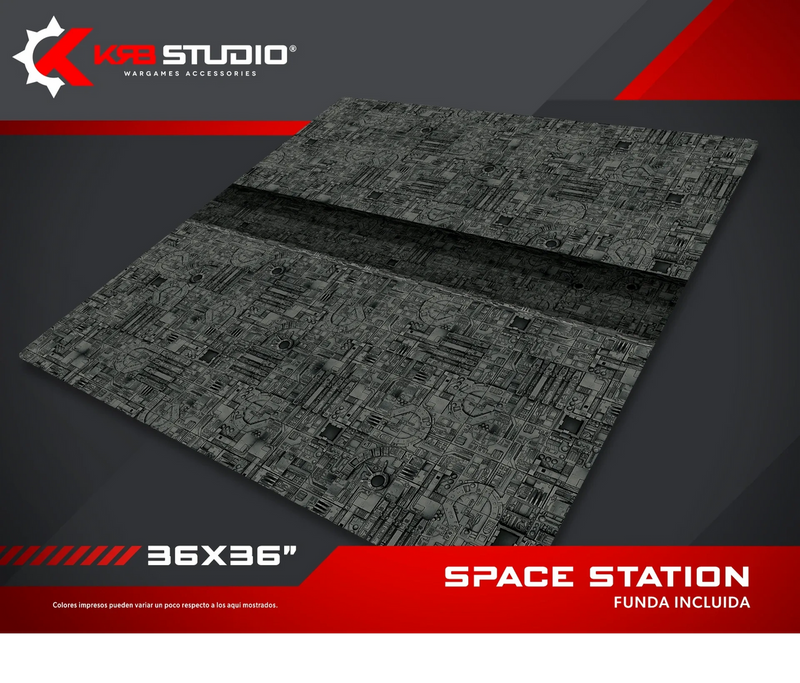 KRB Studio : Tapis Station Spatiale 36''x36''