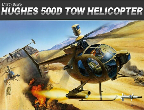 1:48 Academy Hughes 500D TOW Defender Helicopter
