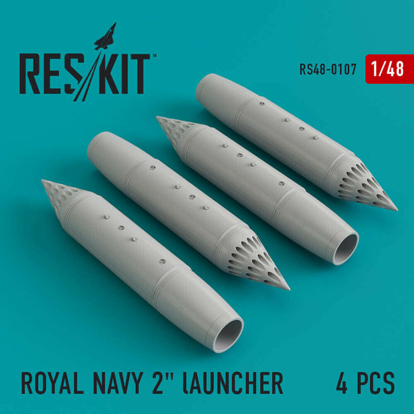 1:48 ResKit Royal Navy 2" Rocket Launcher Set
