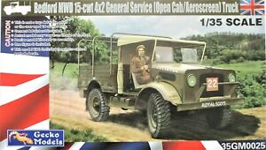 Gecko Models 1/35 Bedford MWD 15-cwt 4x2 General Service (Open Cab/Aeroscreen) Truck)