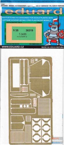 EDU36116 1/35 Eduard PE-T 34/85 ensemble de détails (kit AFV)