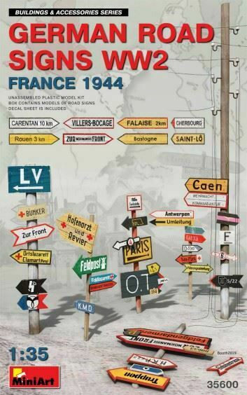 Miniart  1:35 German Road Signs WW2 France 1944