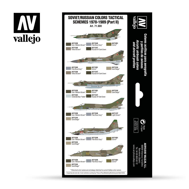 71.608 Soviet/Russian colors Tactical Schemes 1978-1989 (Part II)