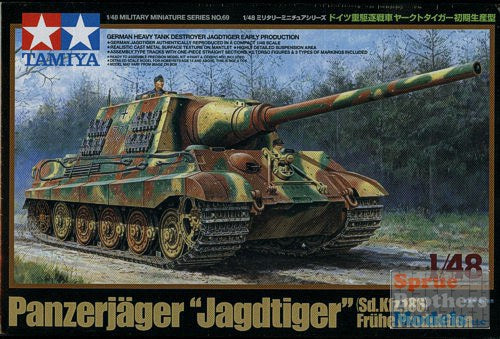 TAM32569 1:48 Tamiya Panzerjäger Jagdtiger (SdKfz.186)-Première production