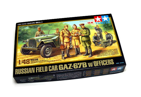 Tamiya 1/48 Russian Field Car GAZ-67B w/officers