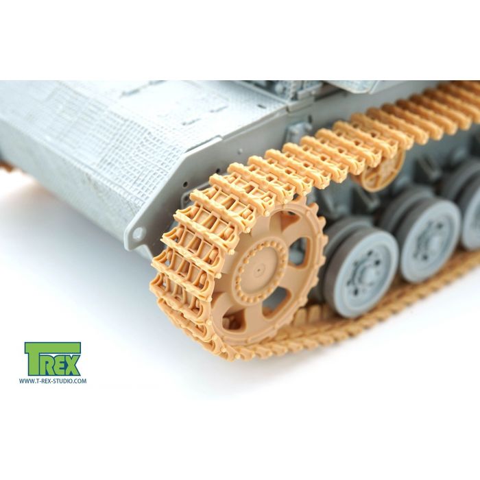 TREX 1/35 WWII ALLEMAND III / IV CHENILLES DE RÉSERVOIR TYPE.6B AVEC ANTIDÉRAPANT