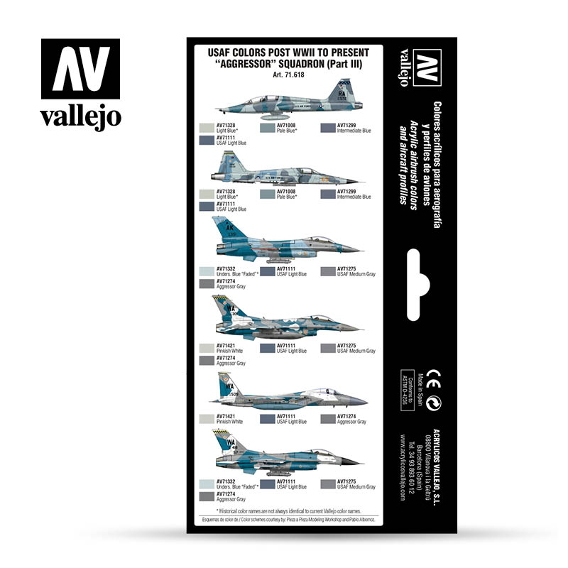 71.618 USAF colors post WWII to present “Aggressor” Squadron (Part III)