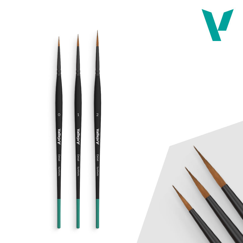 B02991 DETAIL. DESIGN SET. SYNTHETIC BRUSH (0, 1, 2) 