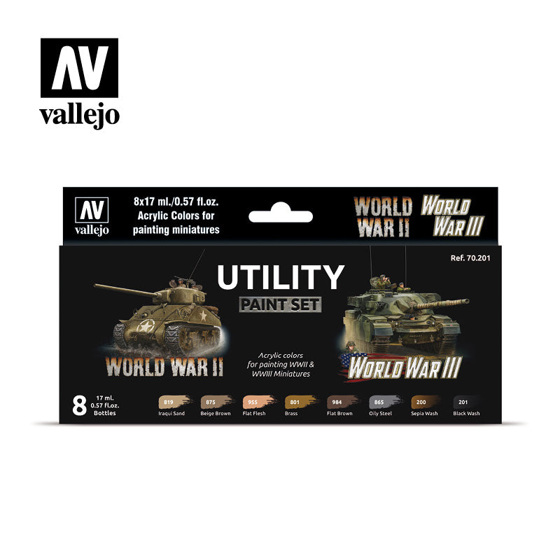 70.201 Vallejo utility paint set